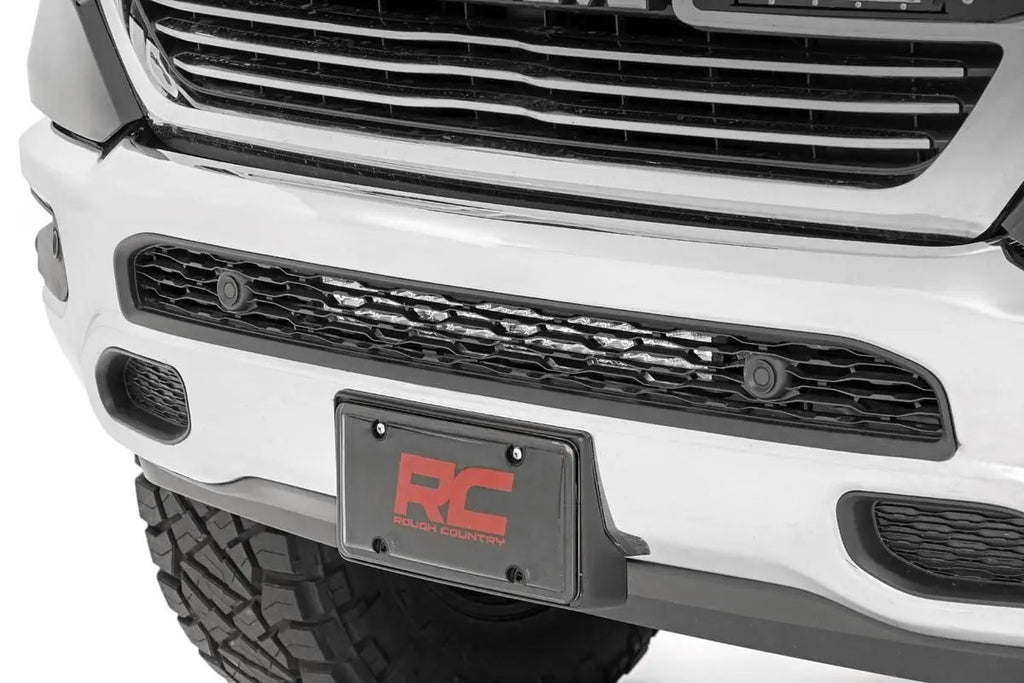 LED Light Kit | Bumper Mount | 20" Chrome Dual Row | White DRL | Ram 1500 (19-24) by Rough Country