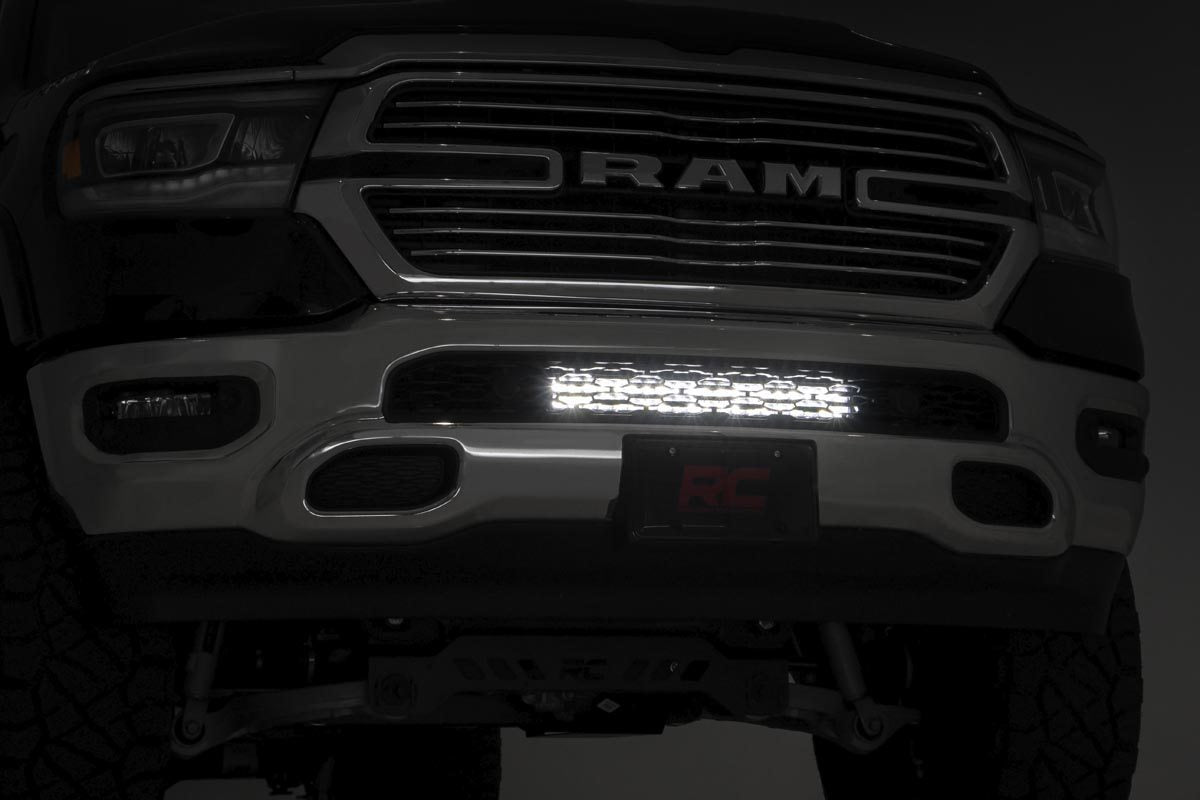 LED Light Kit | Bumper Mount | 20" Spectrum Dual Row | Ram 1500 (19-24) by Rough Country