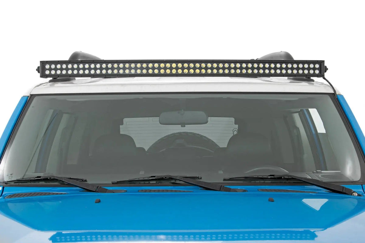 50 Inch Black Series LED Light Bar | Curved | Dual Row | Cool White DRL by Rough Country