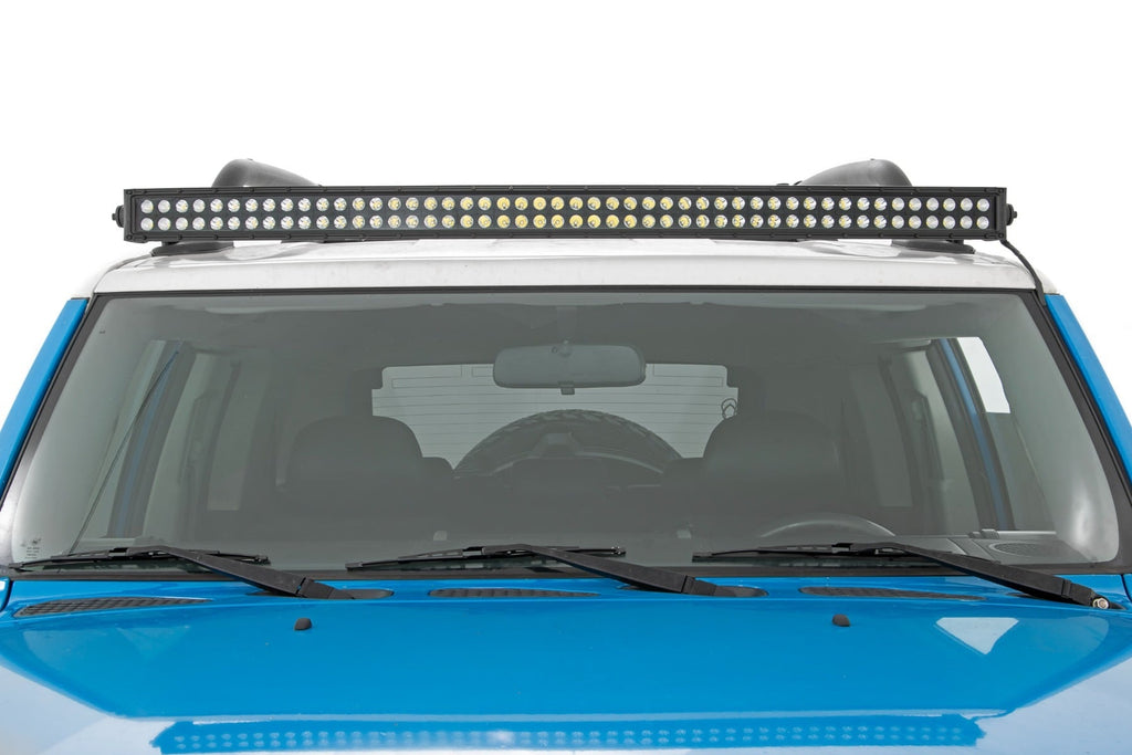 50 Inch Black Series LED Light Bar | Curved | Dual Row | Cool White DRL by Rough Country