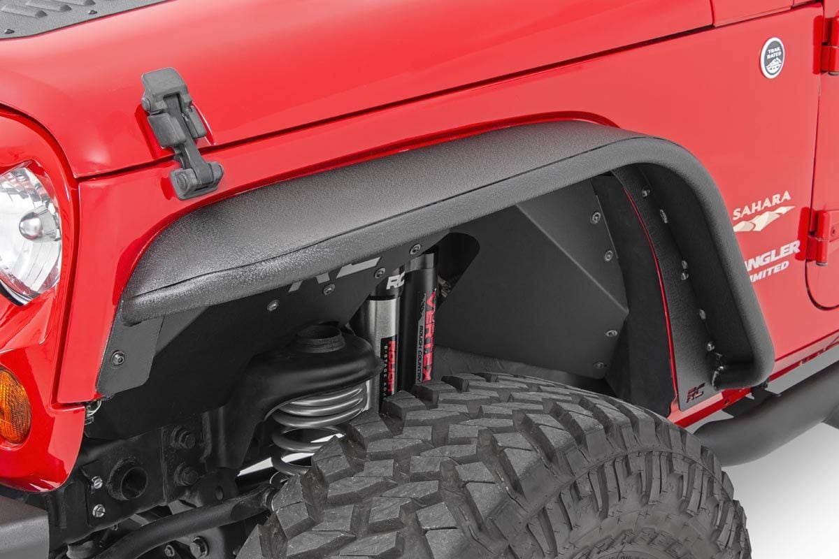 Fender Flare | Steel | FR & RR | Jeep Wrangler JK/Wrangler Unlimited (07-18) by Rough Country