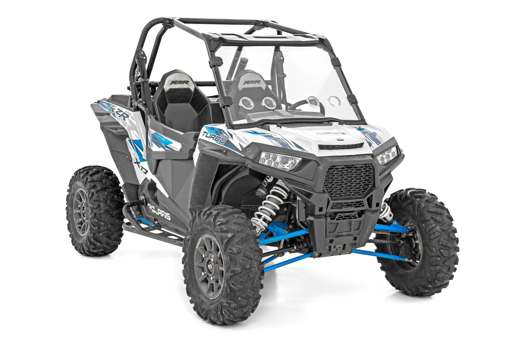 Vented Full Windshield | Scratch Resistant | Polaris RZR by Rough Country