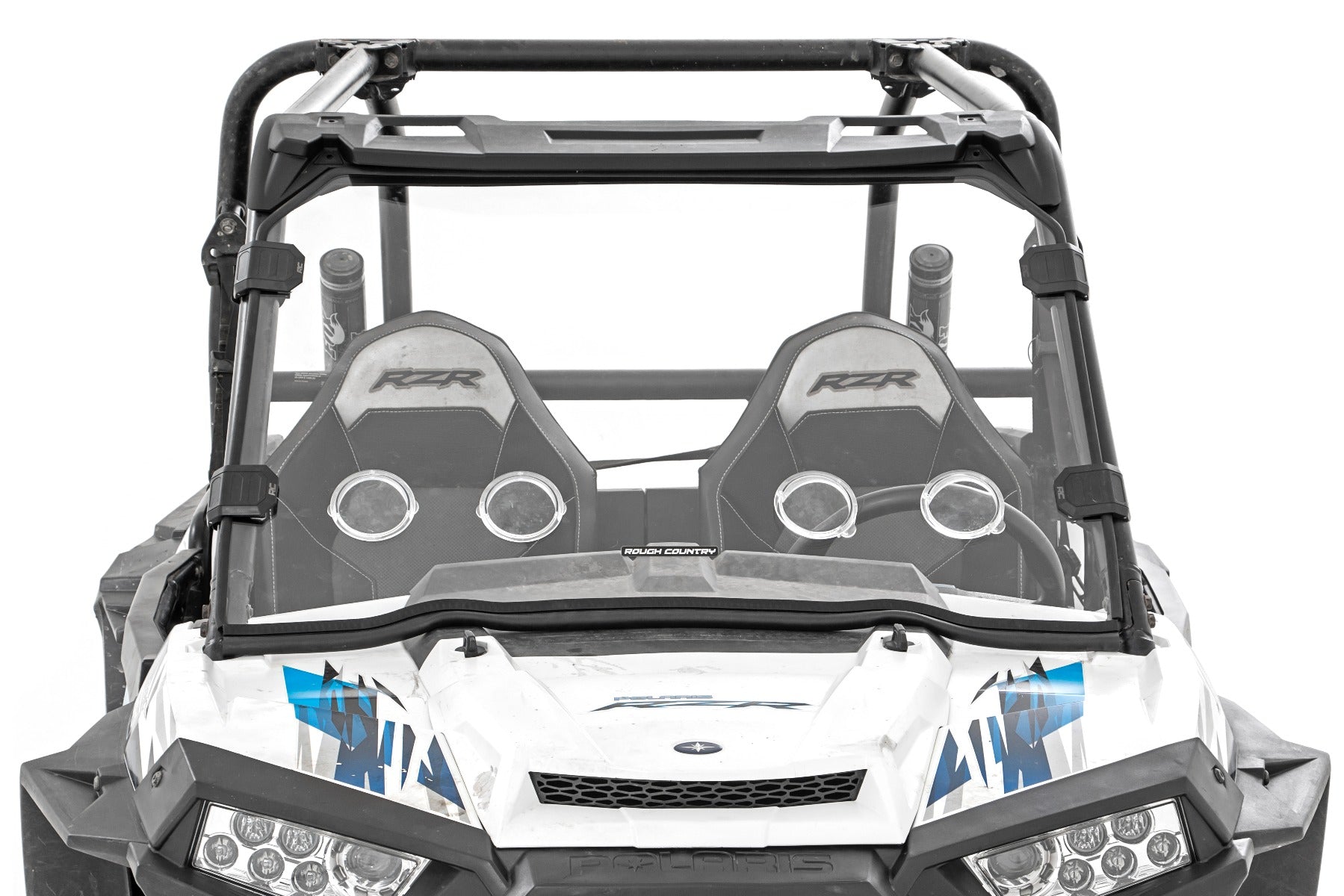 Vented Full Windshield | Scratch Resistant | Polaris RZR by Rough Country