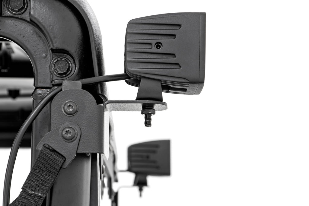 LED Light Kit | Rear Mount | 2" Black Pair | Spot | Polaris Ranger XP 1000 by Rough Country