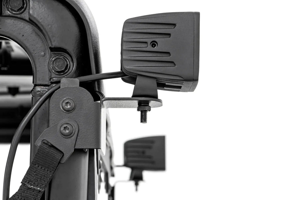 LED Light Kit | Rear Mount | 2" Black Pair | Spot | Polaris Ranger XP 1000 by Rough Country