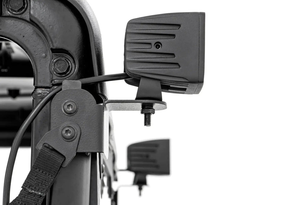 LED Light Kit | Rear Mount | 2" Black Pair | Spot | Polaris Ranger XP 1000 by Rough Country