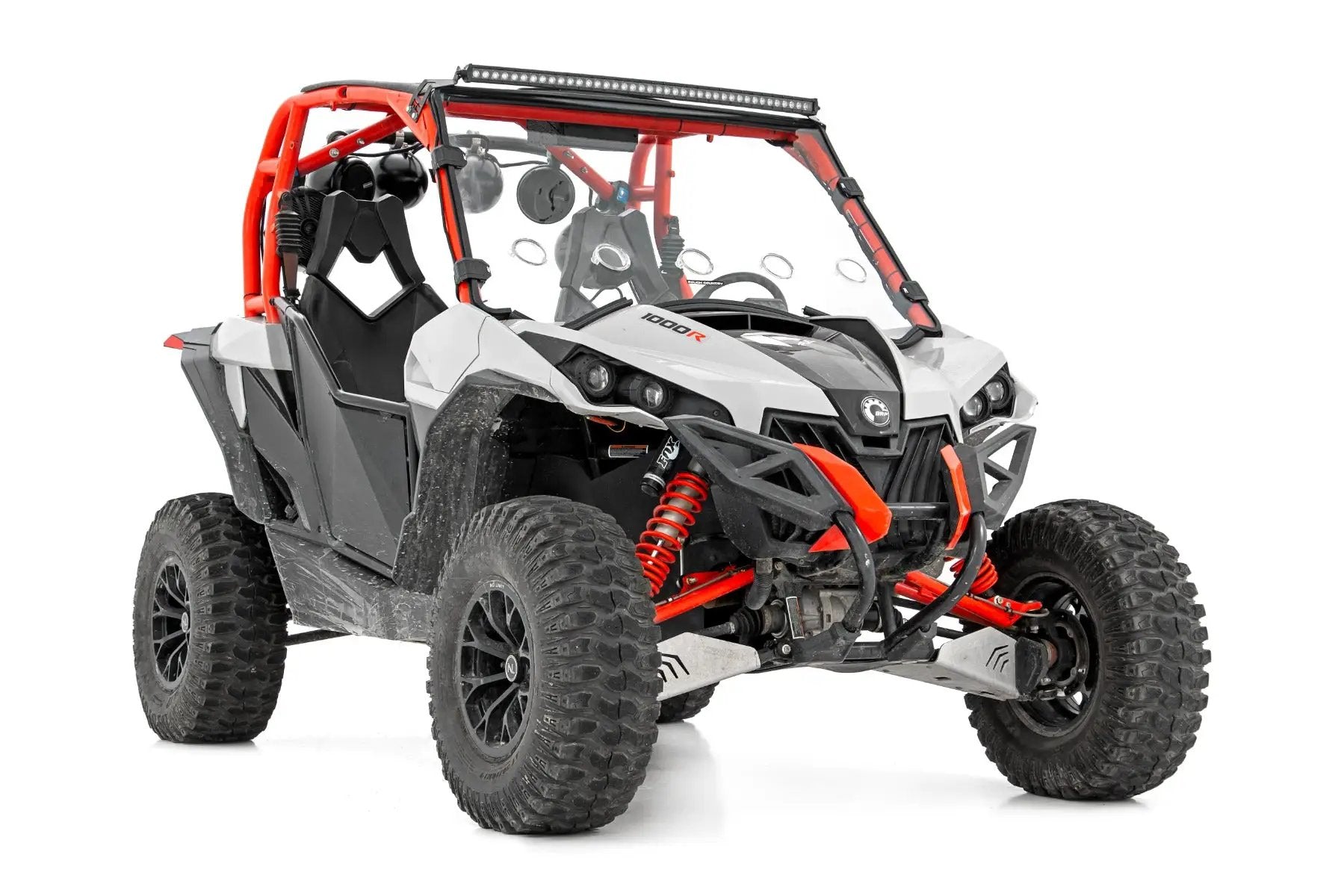 LED Light Kit | Front Mount | 40" Black Dual Row | White DRL | Can-Am Commander Max 1000 by Rough Country