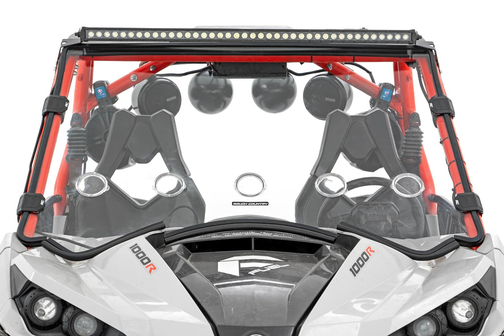 LED Light Kit | Front Mount | 40" Black Single Row | Can-Am Commander Max 1000 by Rough Country