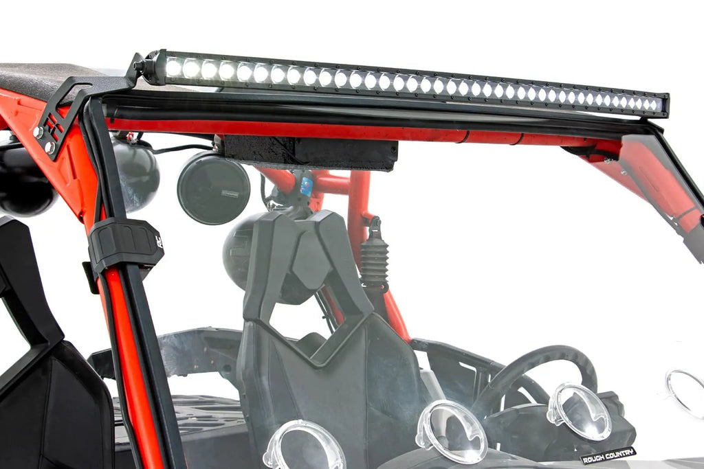 LED Light Kit | Front Mount | 40" Black Dual Row | White DRL | Can-Am Commander Max 1000 by Rough Country