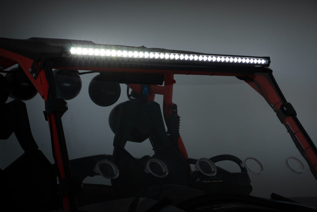 LED Light Kit | Front Mount | 40" Black Dual Row | White DRL | Can-Am Commander Max 1000 by Rough Country