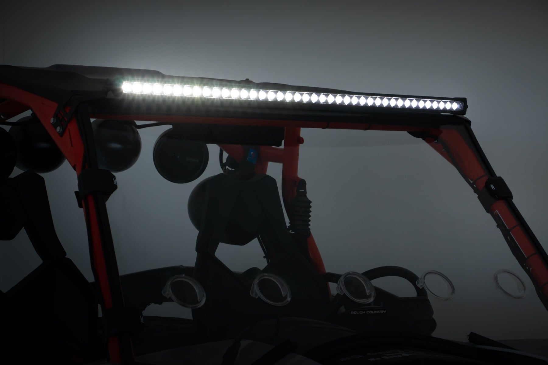 LED Light Kit | Front Mount | 40" Black Single Row | Can-Am Commander Max 1000 by Rough Country