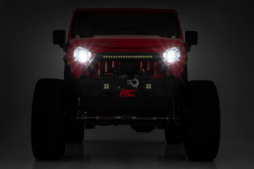 9 Inch LED Headlights | DOT Approved | Jeep Gladiator JT/Wrangler JL (18-26) by Rough Country