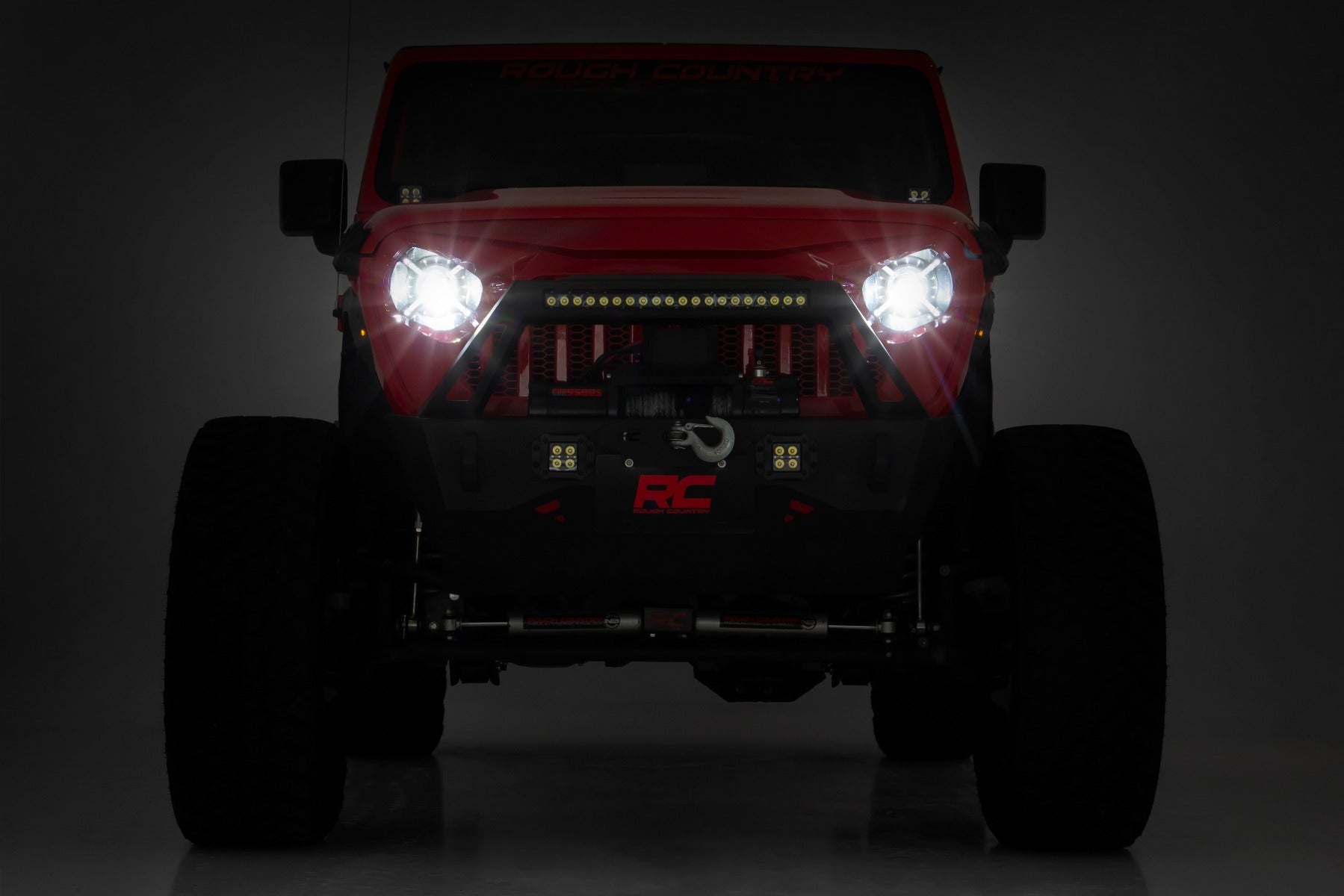 9 Inch LED Headlights | DOT Approved | Jeep Gladiator JT/Wrangler JL (18-26) by Rough Country