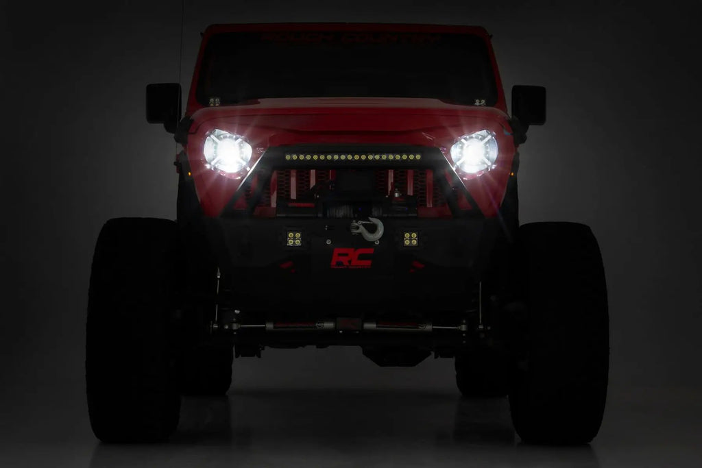9 Inch LED Headlights | DOT Approved | Jeep Gladiator JT/Wrangler JL (18-26) by Rough Country