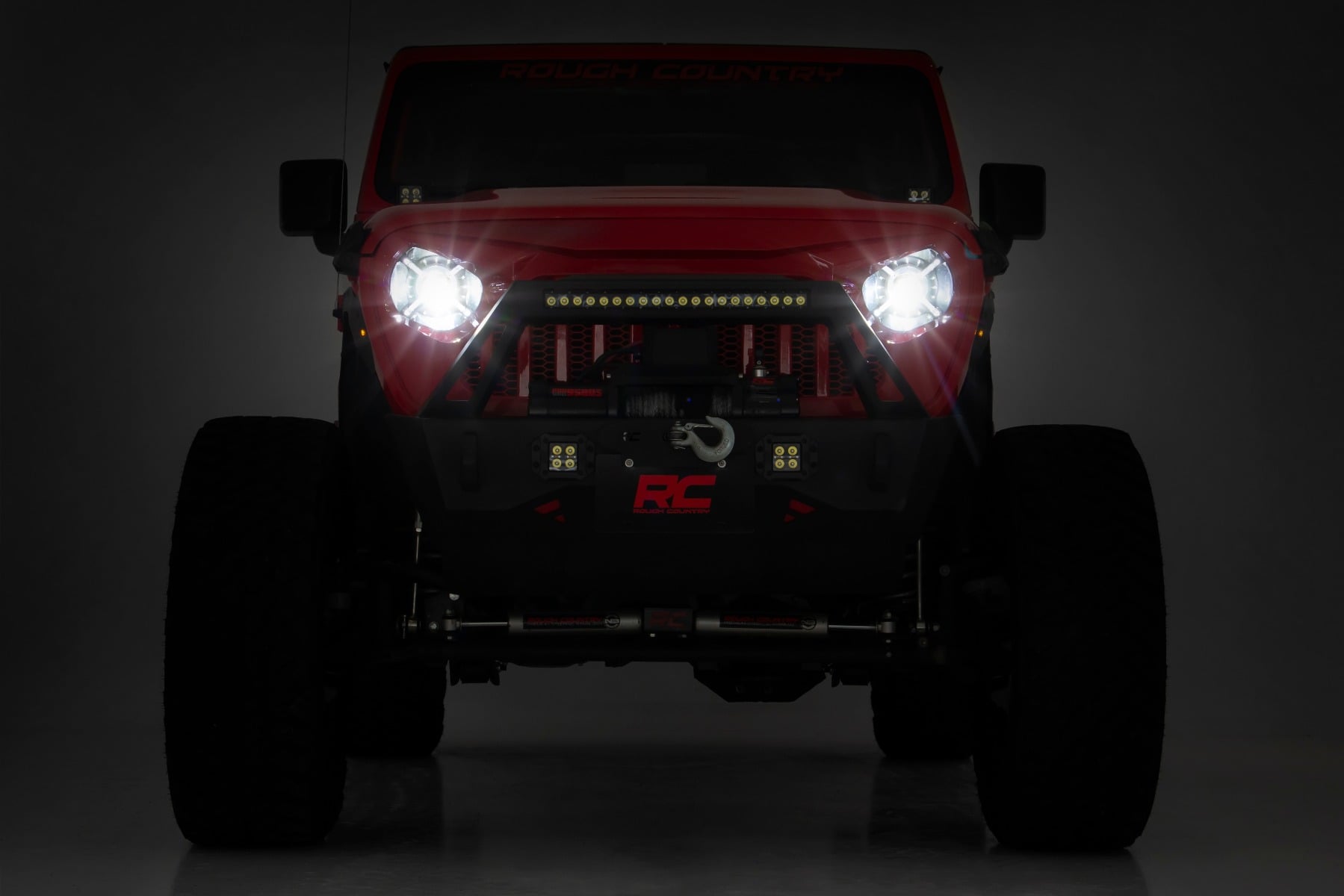 9 Inch LED Headlights | DOT Approved | Jeep Gladiator JT/Wrangler JL (18-26) by Rough Country