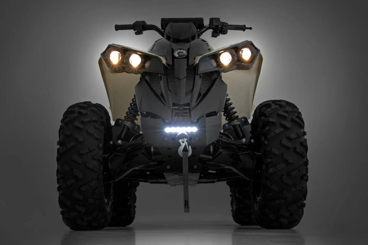 Winch Bumper | Black Series LED | 6" Light | Slime Line | Can-Am Renegade 1000/Renegade 500 by Rough Country