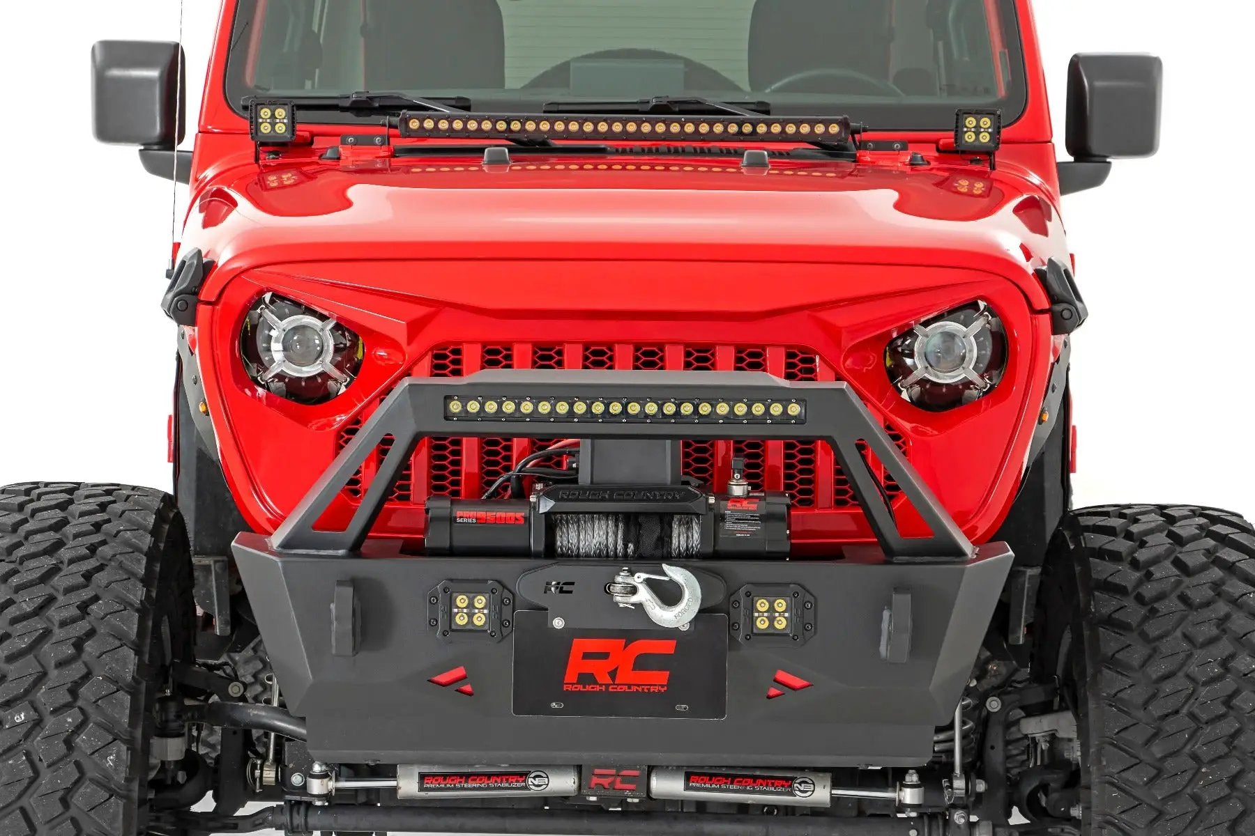 9 Inch LED Headlights | DOT Approved | Jeep Gladiator JT/Wrangler JL (18-26) by Rough Country