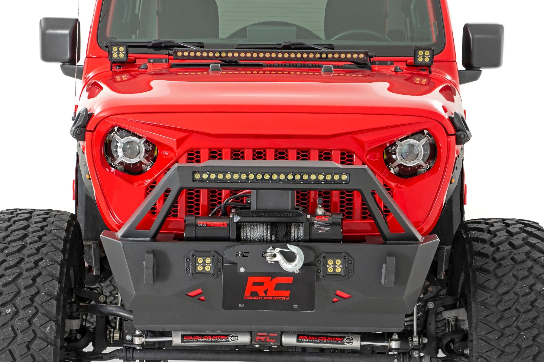 9 Inch LED Headlights | DOT Approved | Jeep Gladiator JT/Wrangler JL (18-26) by Rough Country