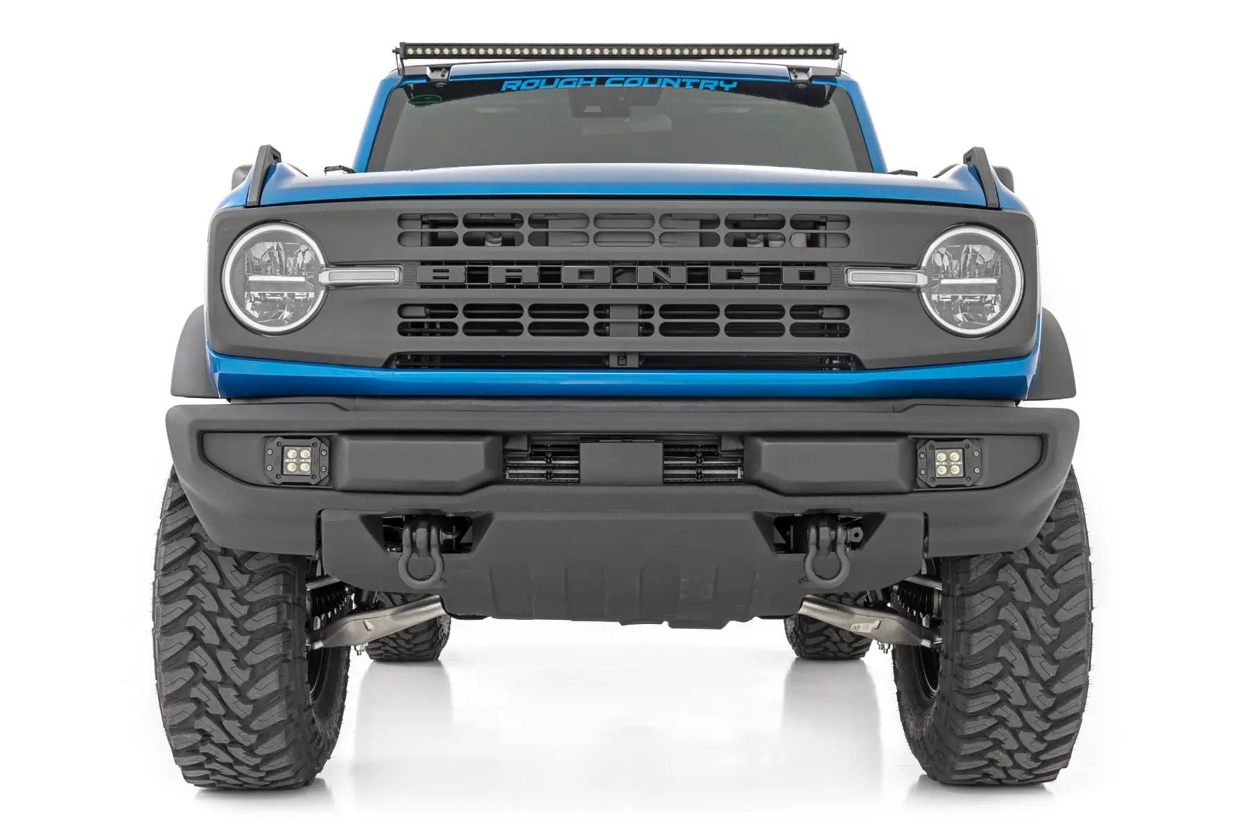 LED Light Kit | Upper Windshield | 50" Spectrum Single Row | Ford Bronco (21-26) by Rough Country