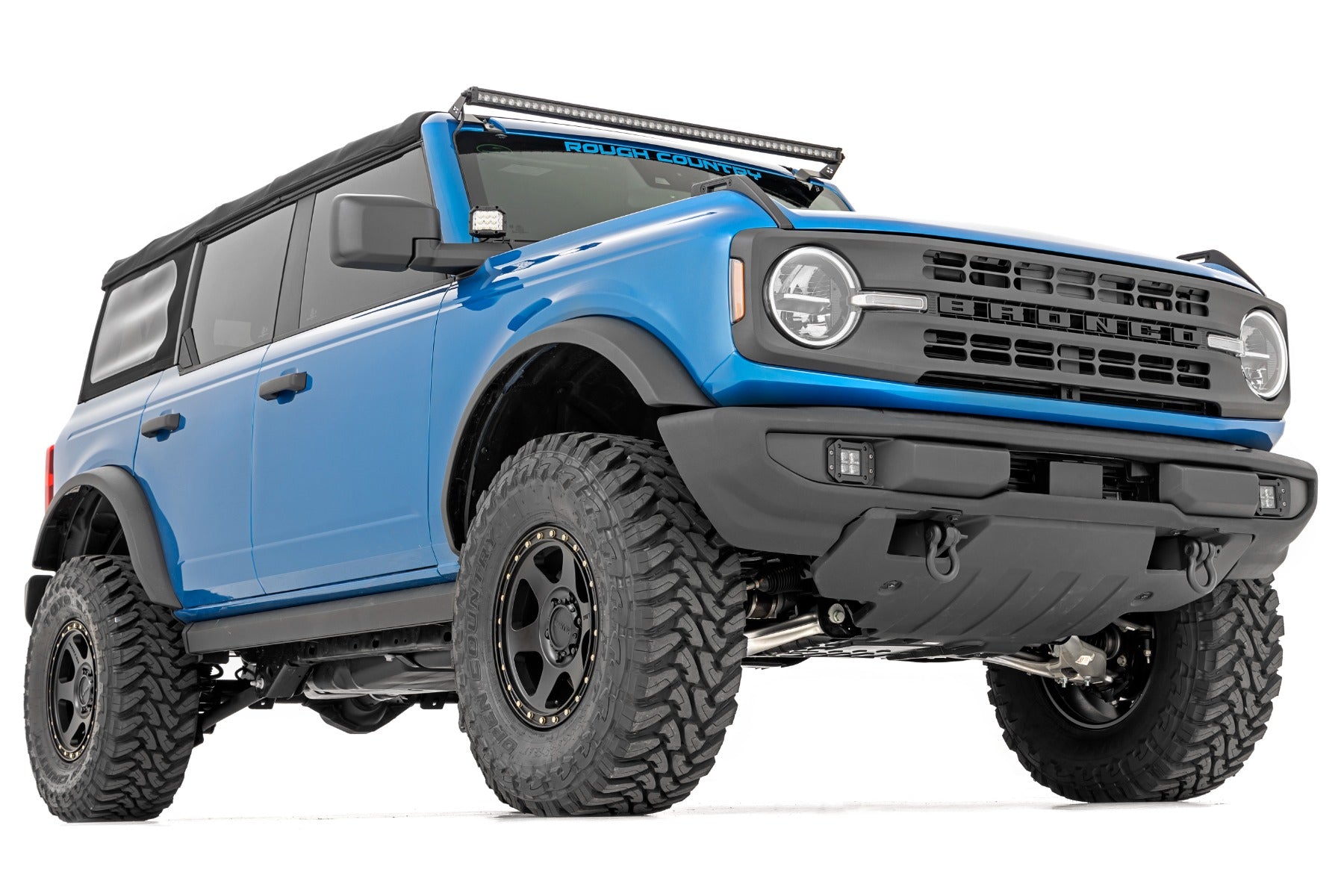 LED Light Kit | Upper Windshield | 50" Spectrum Single Row | Ford Bronco (21-26) by Rough Country