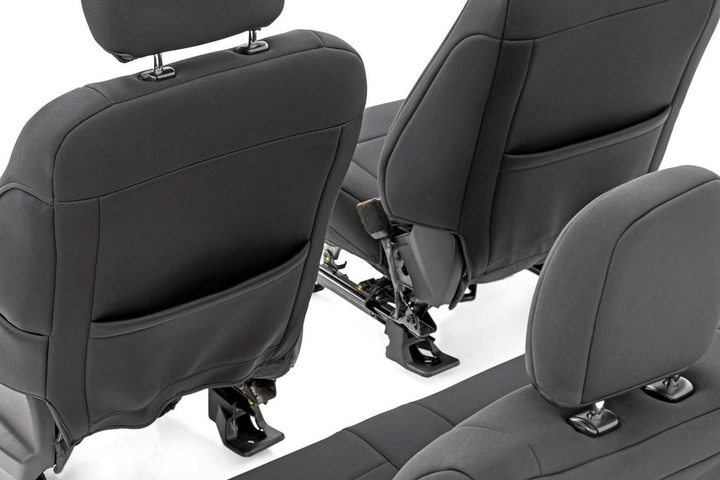 Seat Covers | FR Bucket and RR Bench | Ford F-150/Lightning/F-250/F-350 (15-26) by Rough Country