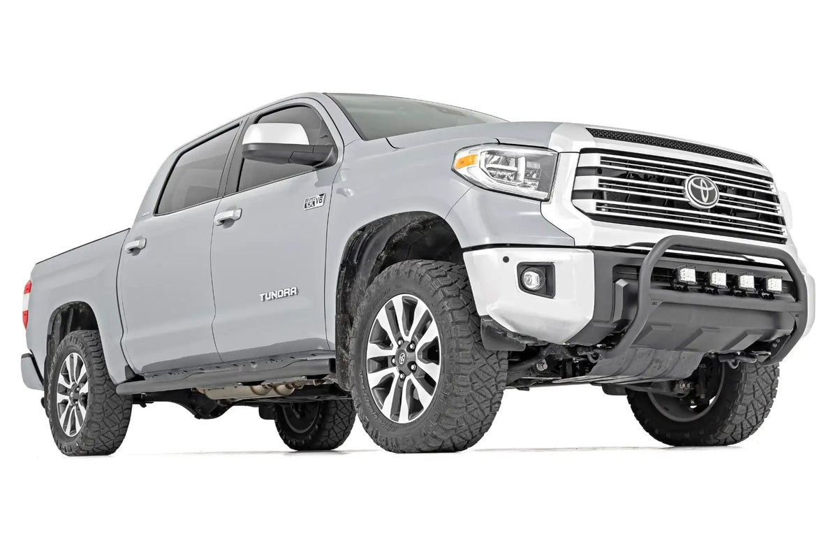 Oval Nerf Step | Crew Cab | Black | Toyota Tundra 2WD/4WD (2007-2021) by Rough Country