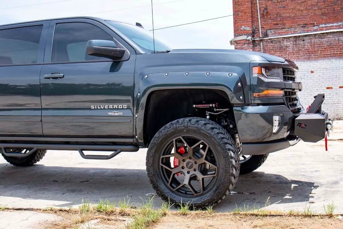 7 Inch Lift Kit | Bracket | Vertex | Chevy/GMC 1500 (14-16) by Rough Country