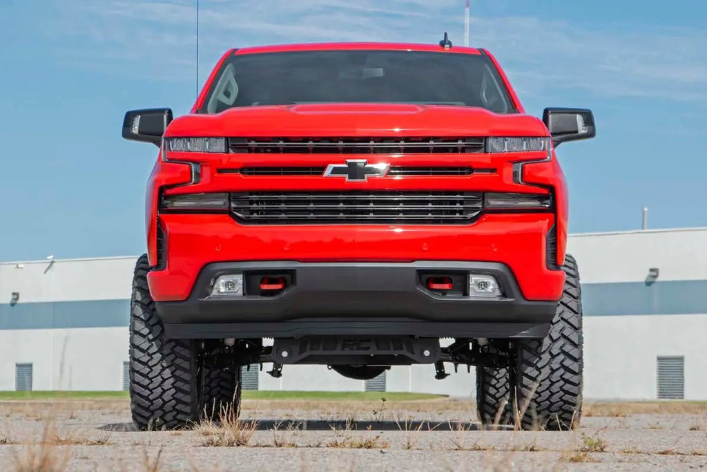 Tow Hooks | Forged | Red | Chevy Silverado 1500 2WD/4WD (2019-2022) by Rough Country