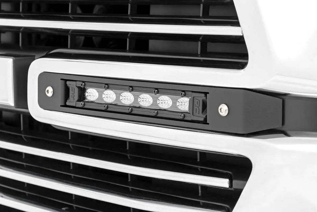 Dual 6in LED Grille Kit | Black Slimline | Ram 1500 2WD/4WD (2019-2024) by Rough Country