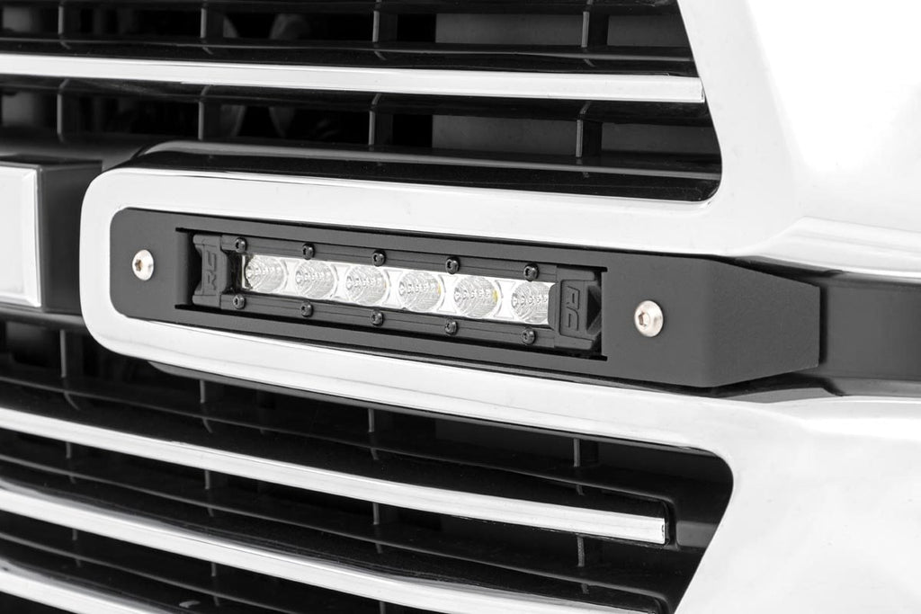 Dual 6in LED Grille Kit | Chrome Slimline | Ram 1500 2WD/4WD (2019-2024) by Rough Country