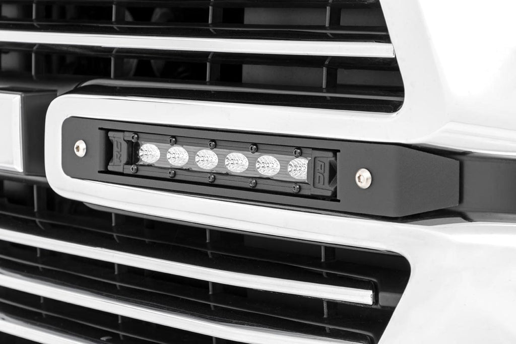 Dual 6in LED Grille Kit | Black Slimline | Ram 1500 2WD/4WD (2019-2024) by Rough Country