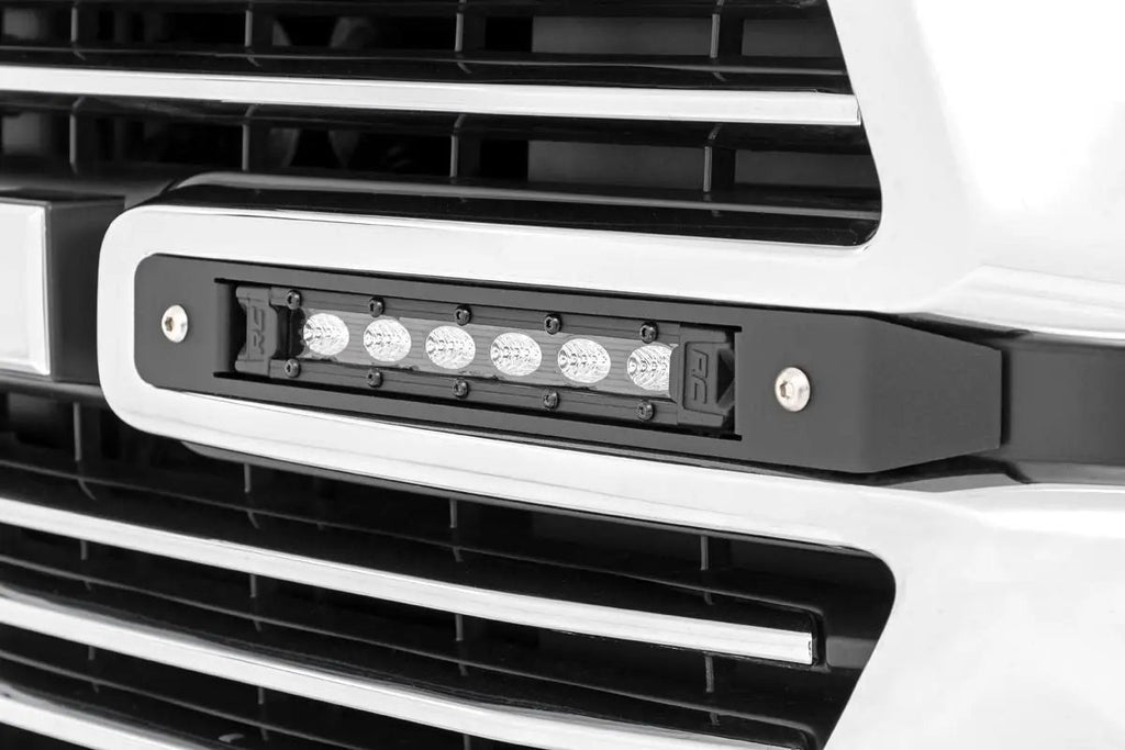 Dual 6in LED Grille Kit | Black Slimline | Ram 1500 2WD/4WD (2019-2024) by Rough Country