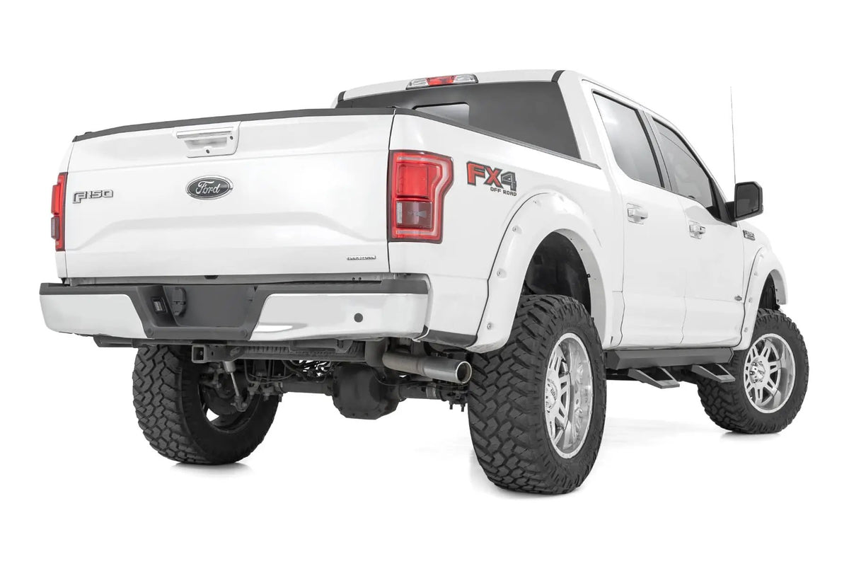 SRX2 Adj Aluminum Step | Crew Cab | Ford F-150/Lightning/F-250/F-350/Raptor (15-26) by Rough Country