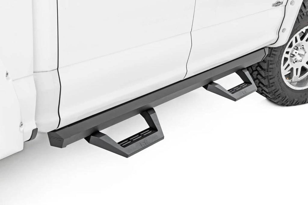 SRX2 Adj Aluminum Step | Crew Cab | Ford F-150/Lightning/F-250/F-350/Raptor (15-26) by Rough Country
