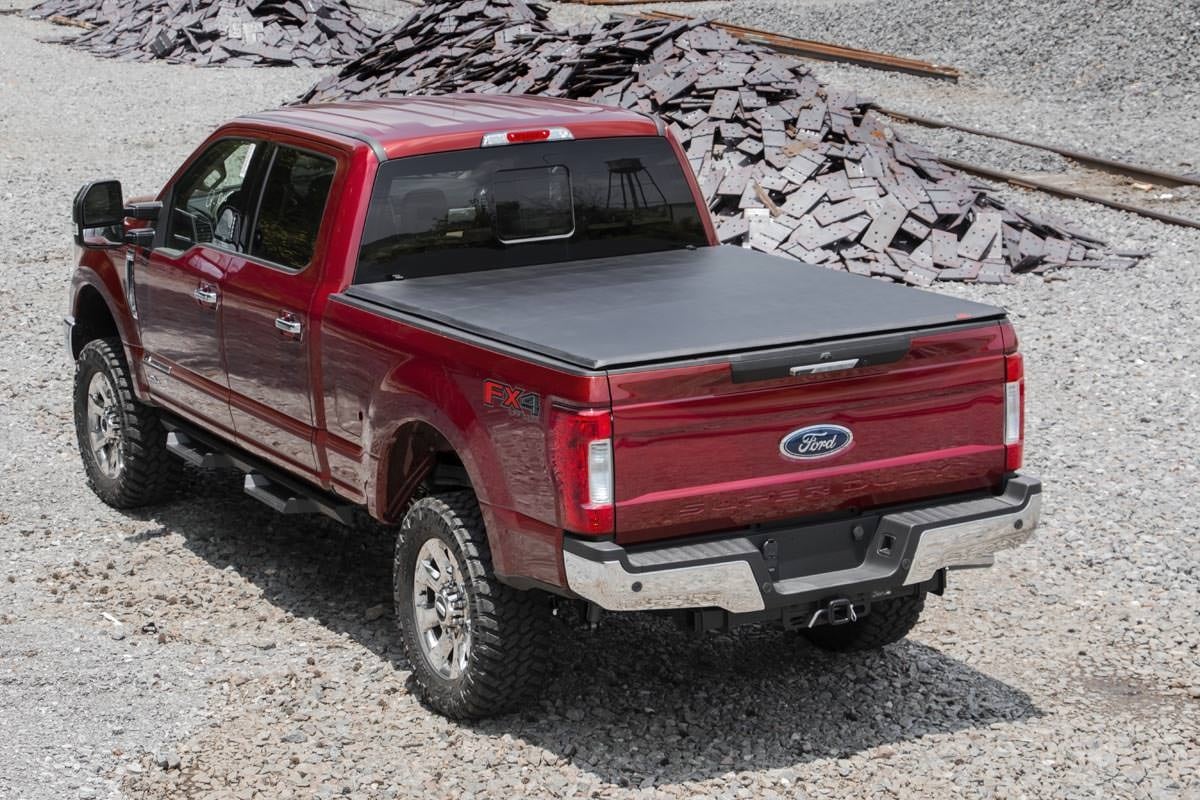Soft Tri-Fold Bed Cover | 6'10" Bed | Ford F-250/F-350 Super Duty (17-26) by Rough Country