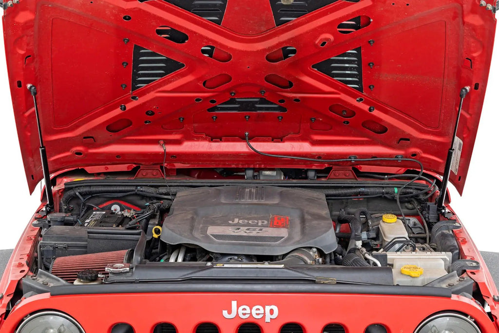Hood Struts | Hydraulic | Jeep Wrangler JK/Wrangler Unlimited (2007-2018) by Rough Country