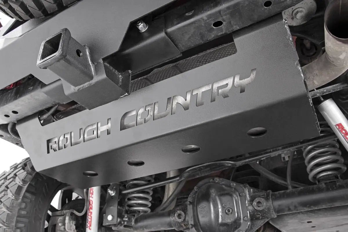 Muffler Skid Plate | Jeep Wrangler JK/Wrangler Unlimited (2007-2018) by Rough Country