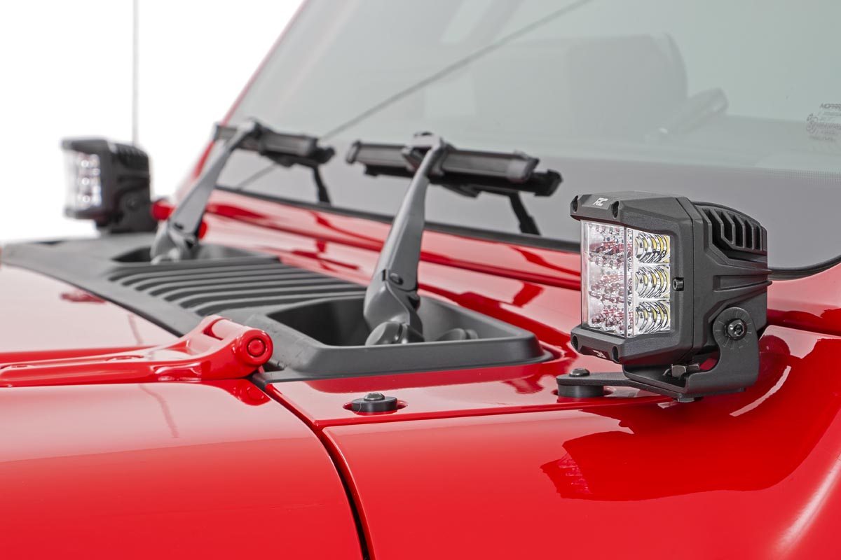 3 Inch Chrome Series LED Lights | Wide Angle Osram | Pair by Rough Country
