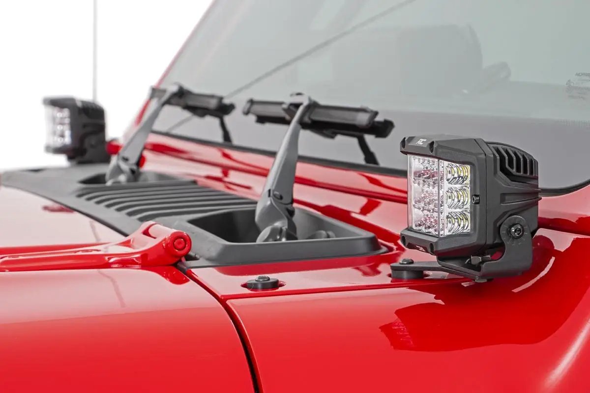 3 Inch Chrome Series LED Lights | Wide Angle Osram | Pair by Rough Country