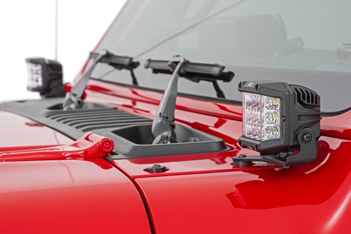 3 Inch Chrome Series LED Lights | Wide Angle Osram | Pair by Rough Country