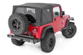 Soft Top | Replacement | Black | Half Doors | Jeep Wrangler YJ 4WD (87-95) by Rough Country