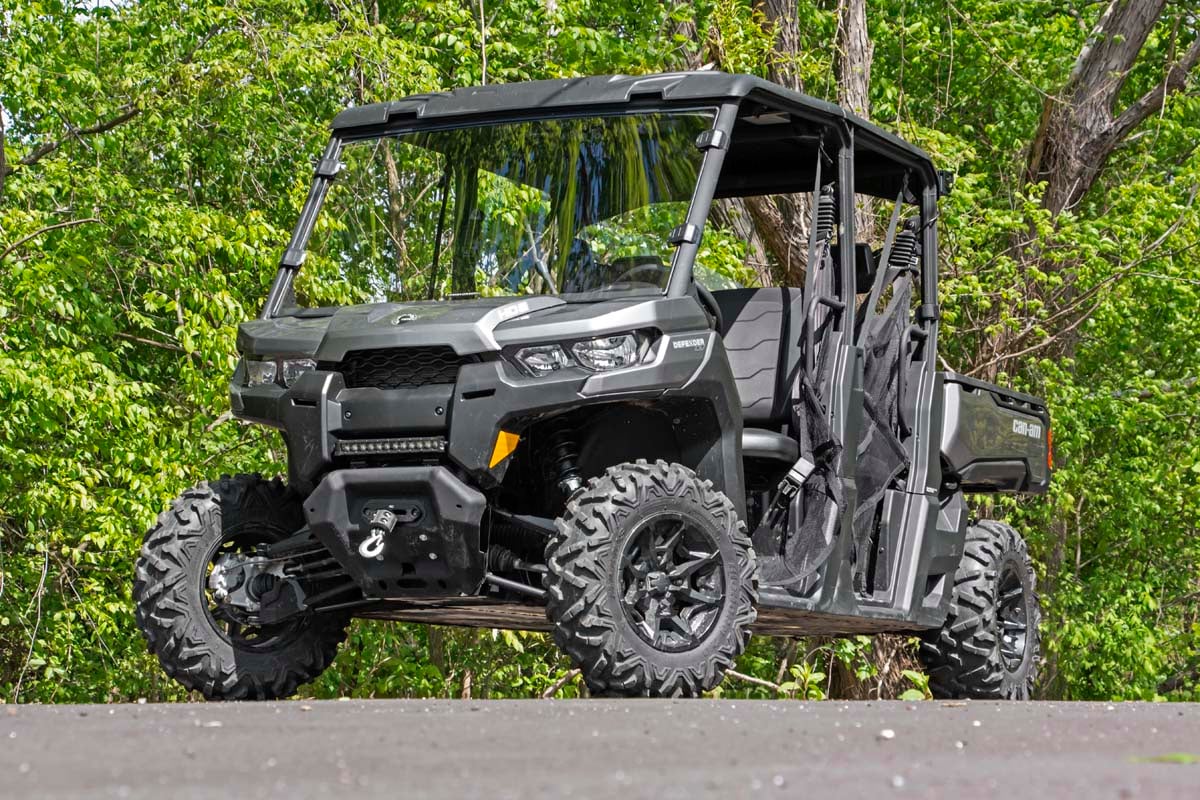 Full Windshield | Scratch Resistant | Can-Am Defender HD 8/HD 9/HD 10 by Rough Country