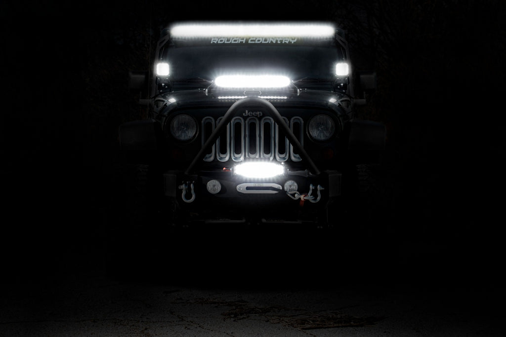 50 Inch Black Series LED Light Bar | Dual Row | Amber DRL by Rough Country