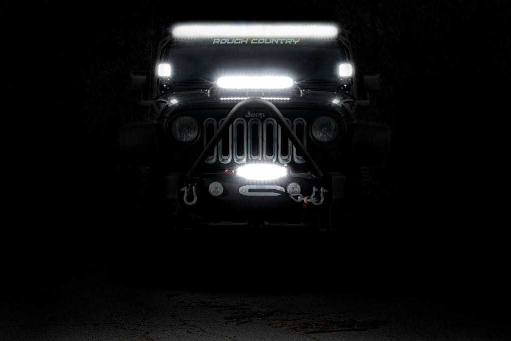 50 Inch Black Series LED Light Bar | Dual Row | Amber DRL by Rough Country
