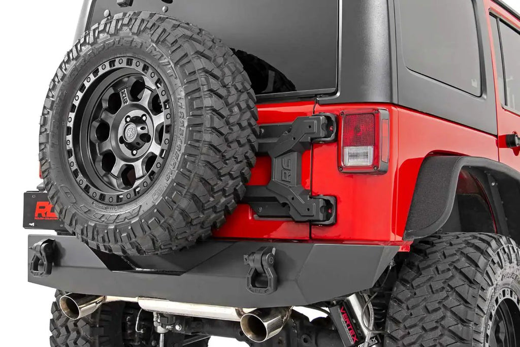 Heavy Duty Tire Carrier | Jeep Wrangler JK/Wrangler Unlimited (2007-2018) by Rough Country