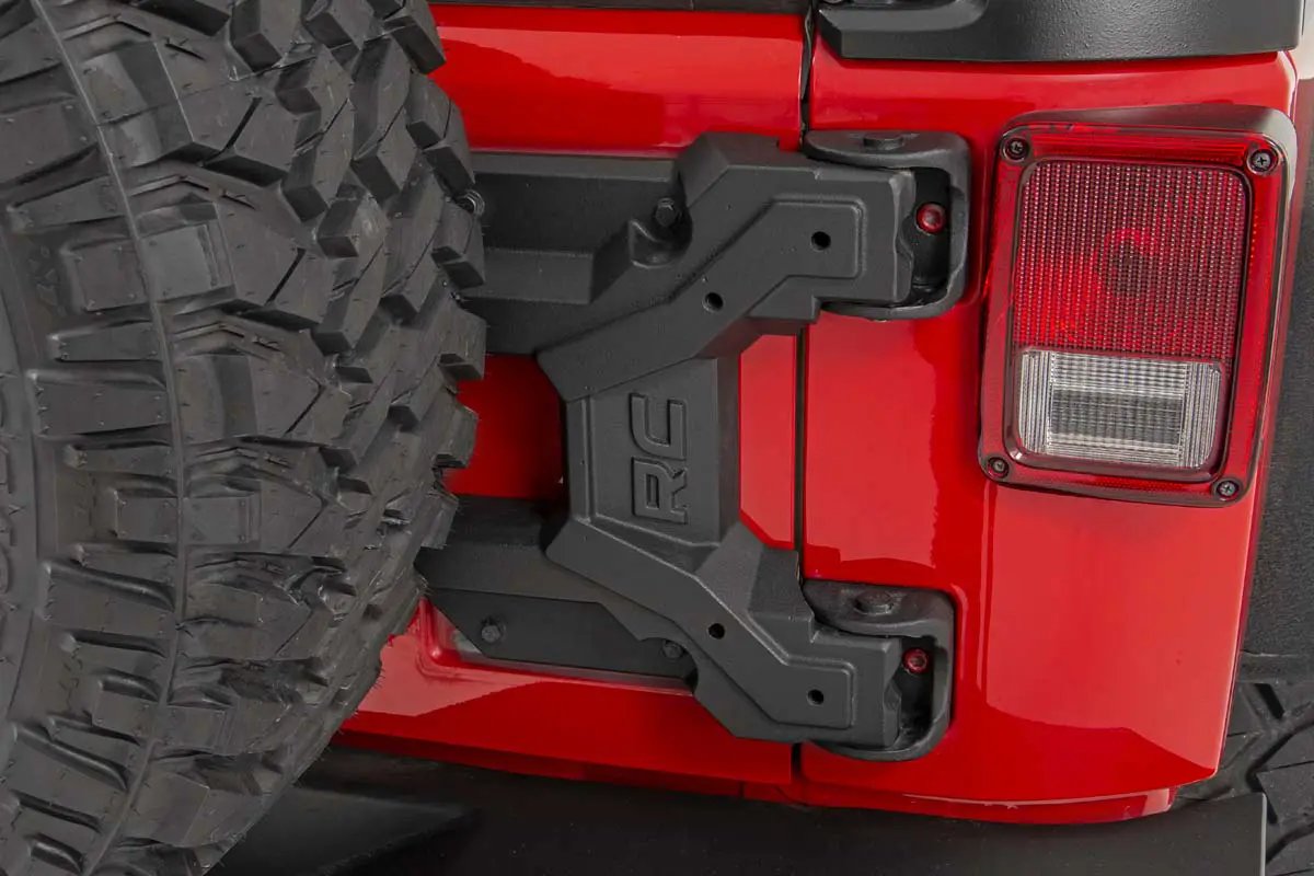 Heavy Duty Tire Carrier | Jeep Wrangler JK/Wrangler Unlimited (2007-2018) by Rough Country