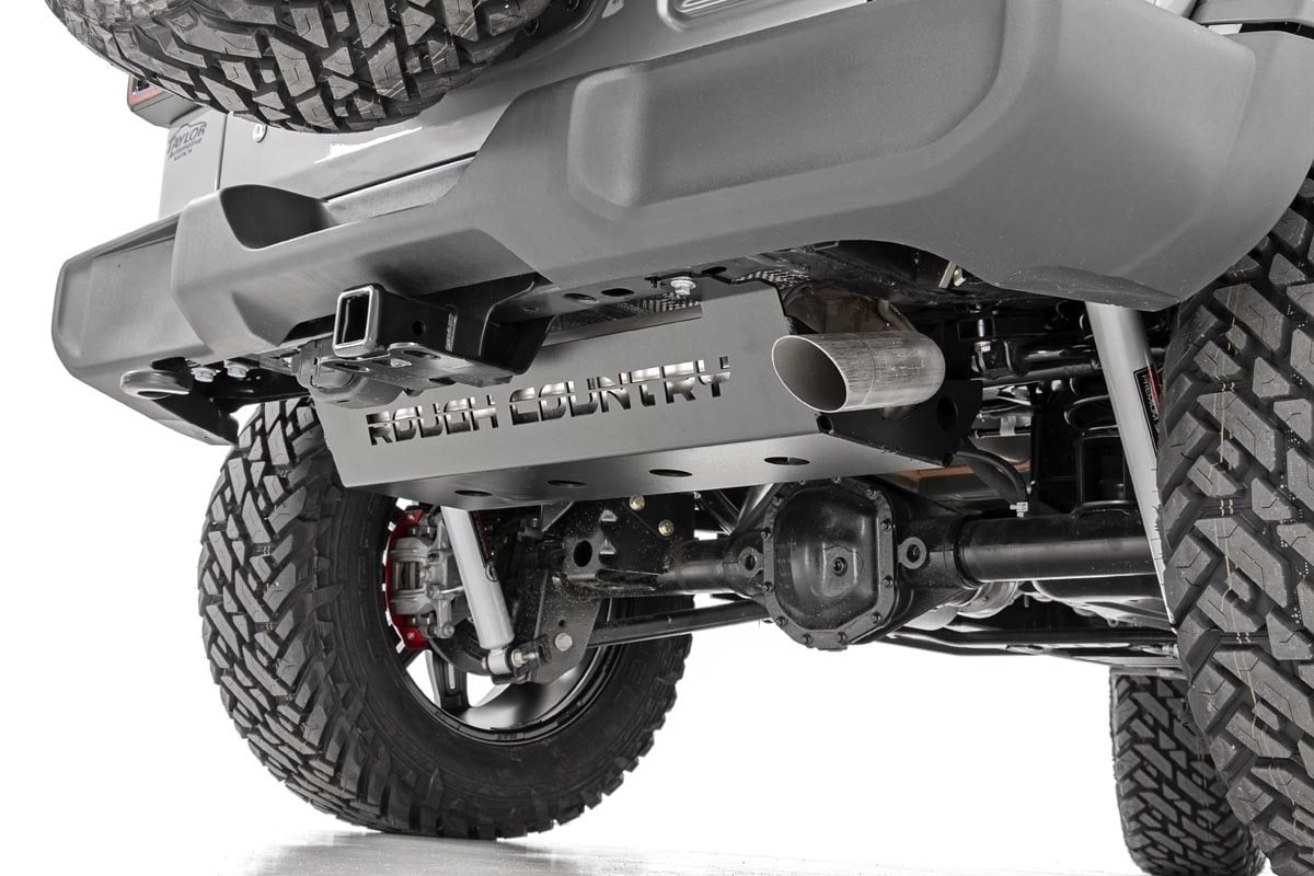 Skid Plate | Muffler | Jeep Wrangler JL/Wrangler Unlimited 4WD (2018-2026) by Rough Country