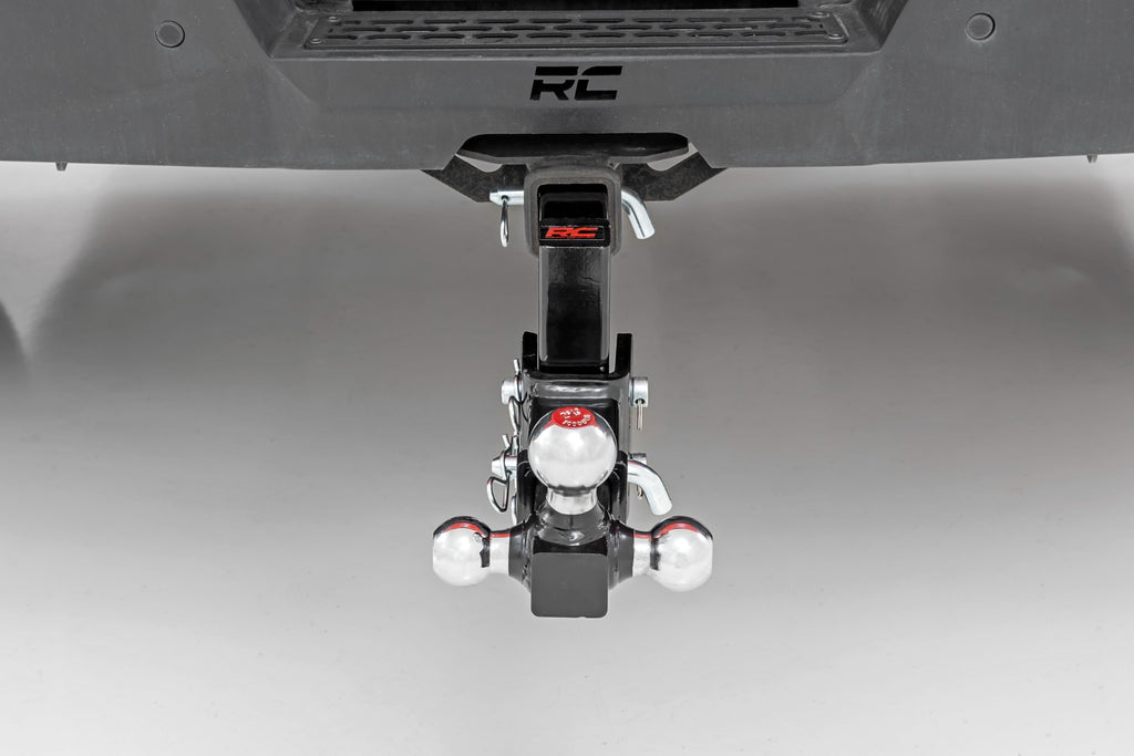 Adjustable Trailer Hitch | 6 Inch Drop | Multi-Ball Mount | Fits 2 Inch Receiver by Rough Country