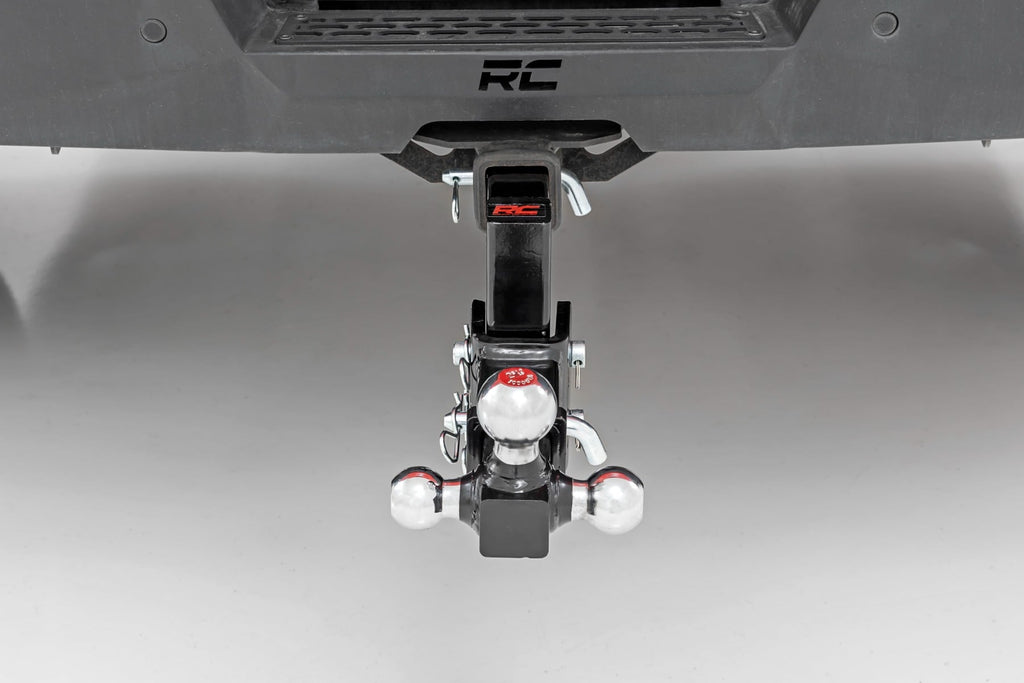 Adjustable Trailer Hitch | 6 Inch Drop | Multi-Ball Mount | Fits 2 Inch Receiver by Rough Country