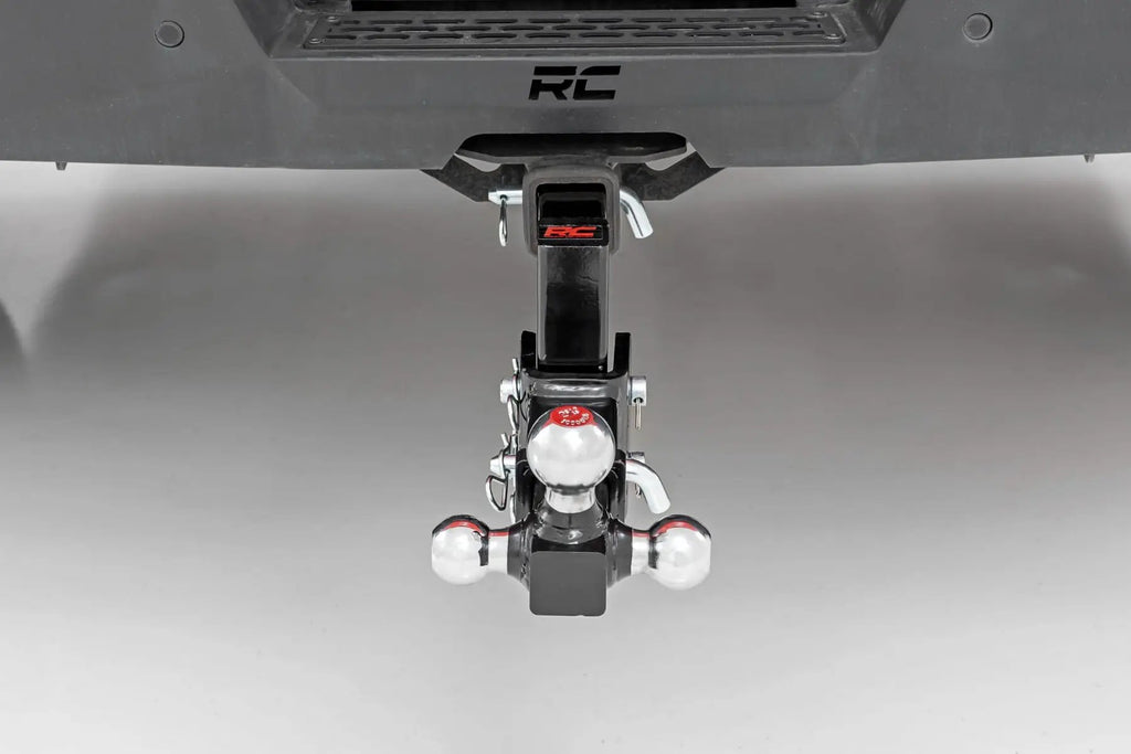 Adjustable Trailer Hitch | 6 Inch Drop | Multi-Ball Mount | Fits 2 Inch Receiver by Rough Country